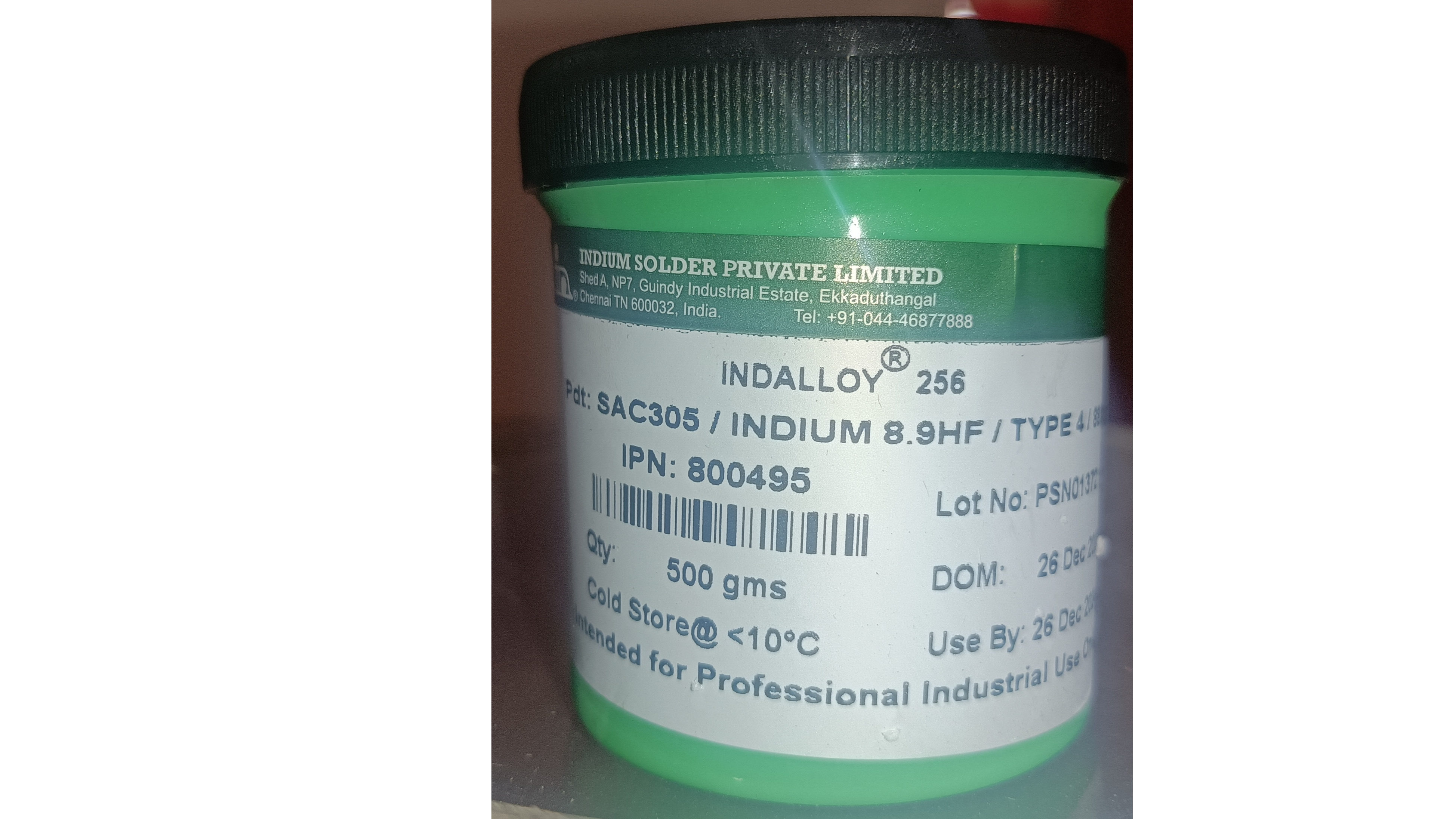 Indium Lead free Solder paste