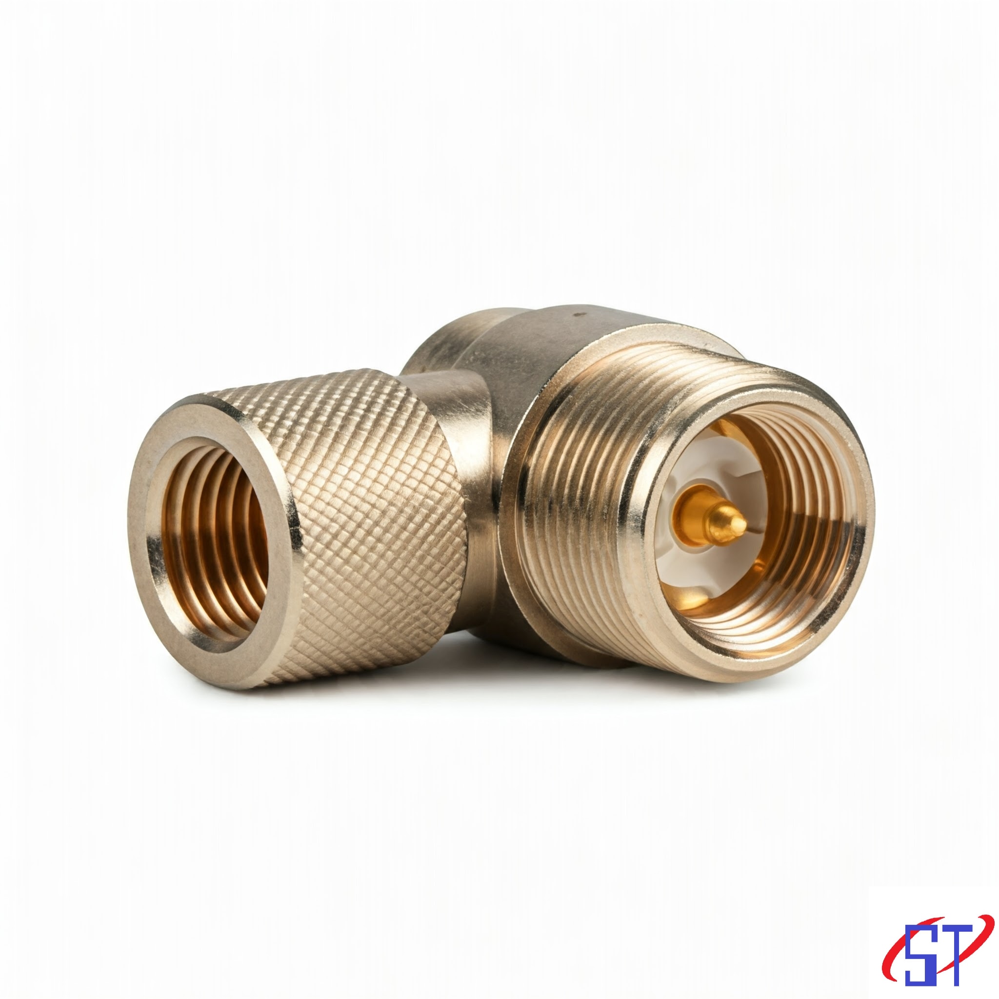 N Female Right Angle Clamp Connector for LMR 240 Cable