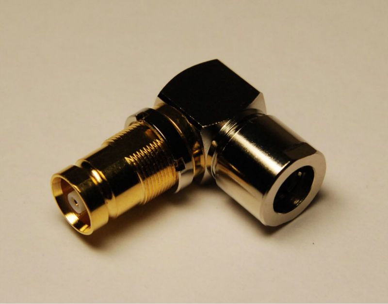L9 Female Right Angle Connector - BT 3002, Crimp Type