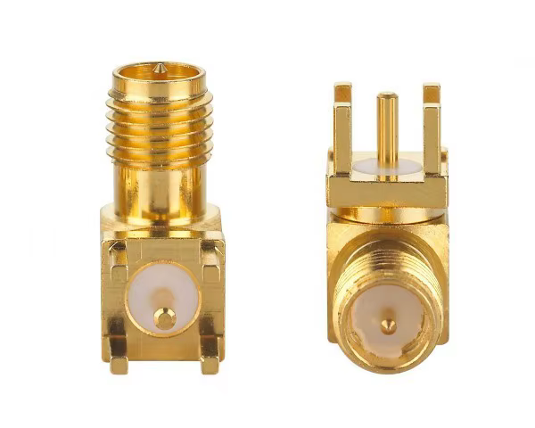SMA FEMALE RIGHTANGLE RP PCB SOLDER CONNECTOR