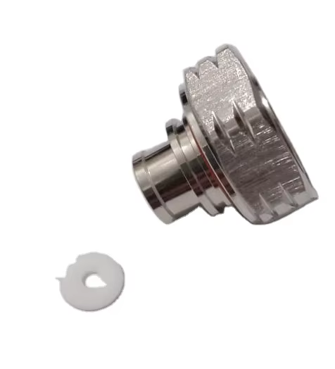 High-Performance DIN Male Clamp Connector for 1/2" Superflex Cable - Ideal for Professional Audio and Video Applications